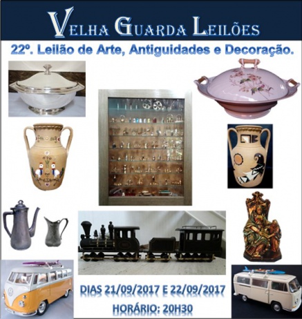 VELHA GUARDA LEILÕES - 22º Leilão de Arte, Antiguidades, Decoração  e Colecionismo