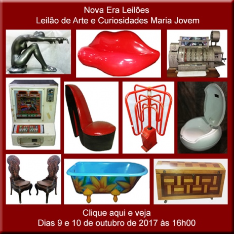 1º LEILÃO DE ARTE E CURIOSIDADES MARIA JOVEM - 9 e 10/10/2017