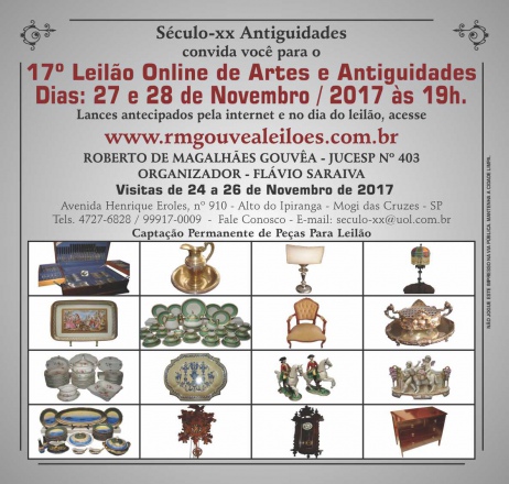 17º Leilão de Arte e Antiguidades - SÉCULO XX - 27 e 28/11/2017