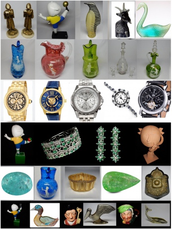 Especial Coleções Pedras Preciosa, Joias, Esculturas , Antiguidades , Relógios e Vidros Especiais