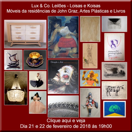 Lux & Co. Leilões - Loisas e Koisas - 26 e 27/03/2018 - 20h00