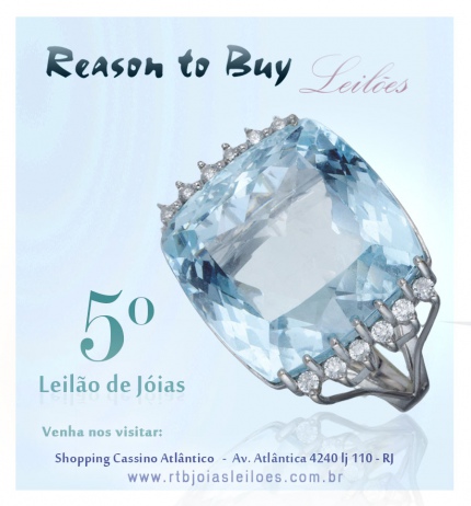 5º Leilão de Jóias da Reason to Buy Joalheria